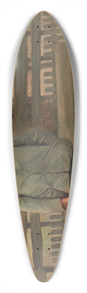 Carl Vilhelm Meyer - Manden ved bnken 39.3 inch art pintail longboard deck