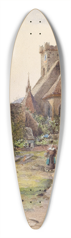 Carl Wenzel Zajicek - St. Michael (Wachau) 39.3 inch art pintail longboard deck