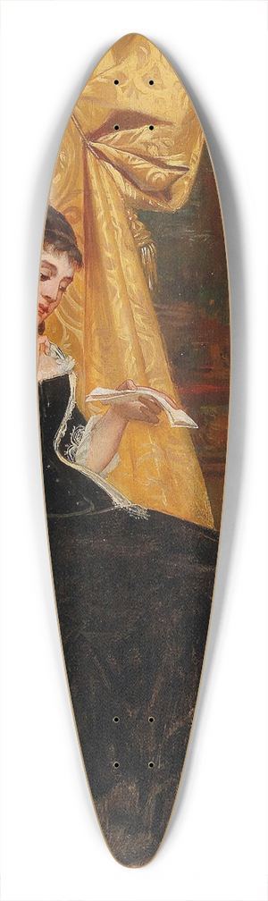 Carl Zewy - The Letter 39.3 inch art pintail longboard deck