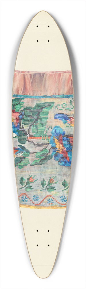 Carmel Wilson - Beaded Silk Bag 39.3 inch art pintail longboard deck