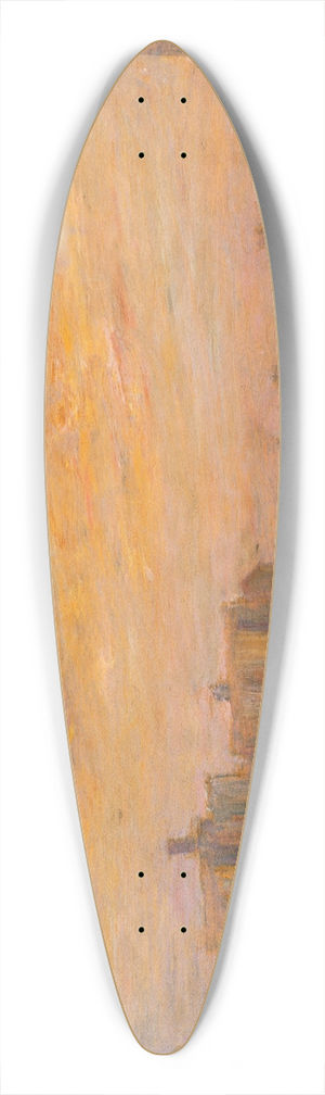 Carroll Brown - From My Studio Window 39.3 inch art pintail longboard deck