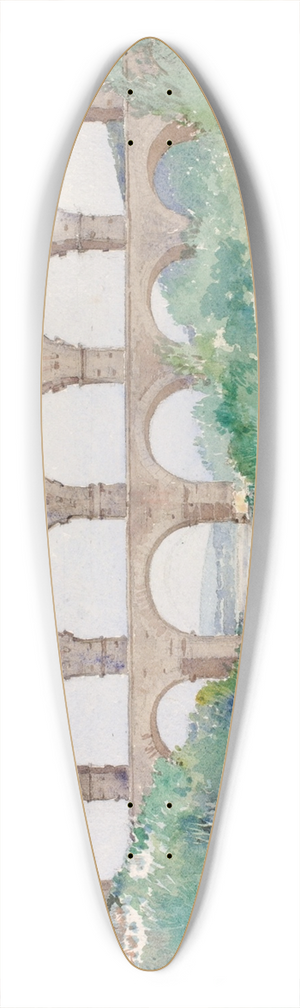 Cass Gilbert - Aqueduct 39.3 inch art pintail longboard deck