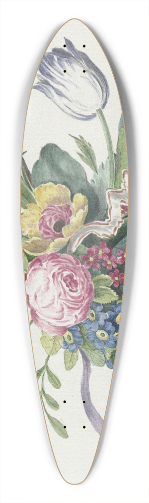 Catharina Wilhelmina Schweickhardt - Bloemstuk 39.3 inch art pintail longboard deck