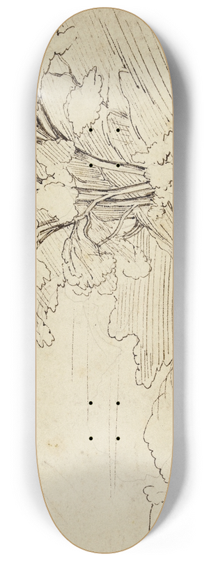 Jean-Achille Benouville - Payage (Bouquet darbres) 8.25 inch art skate deck Jean-Achille Benouville - Payage (Bouquet darbres) 8.25 inch art skate deck