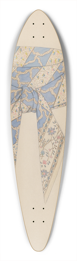 Catherine Fowler - Cravat 39.3 inch art pintail longboard deck