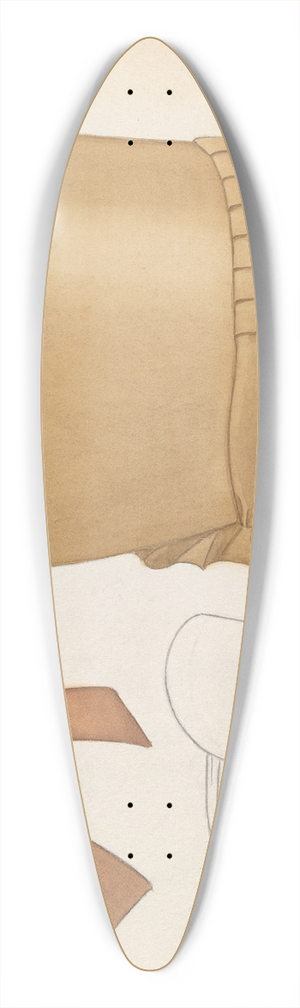Catherine Fowler - Quaker Bonnet 39.3 inch art pintail longboard deck