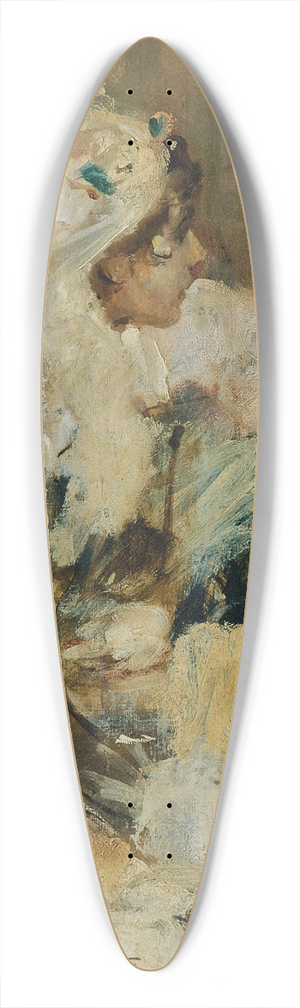 Cecil van Haanen - Katechismusprfung in der Kirche, lskizze zur Disputa 39.3 inch art pintail longboard deck