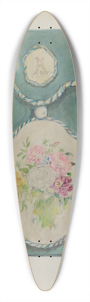 Cecily Edwards - Handkerchief Folder 39.3 inch art pintail longboard deck