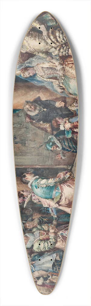 Cesare Auguste Detti - The presentation 39.3 inch art pintail longboard deck