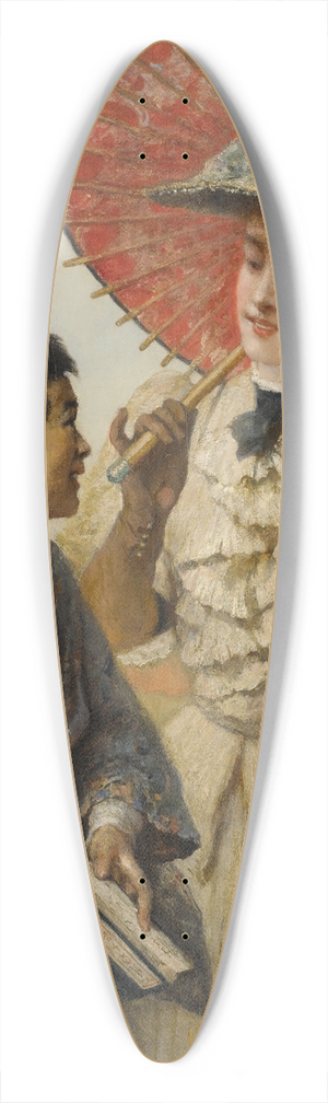 Cesare Dell'acqua - The Japanese Guide 39.3 inch art pintail longboard deck