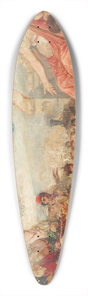 Cesare Dell'acqua - Triest allegory study 39.3 inch art pintail longboard deck