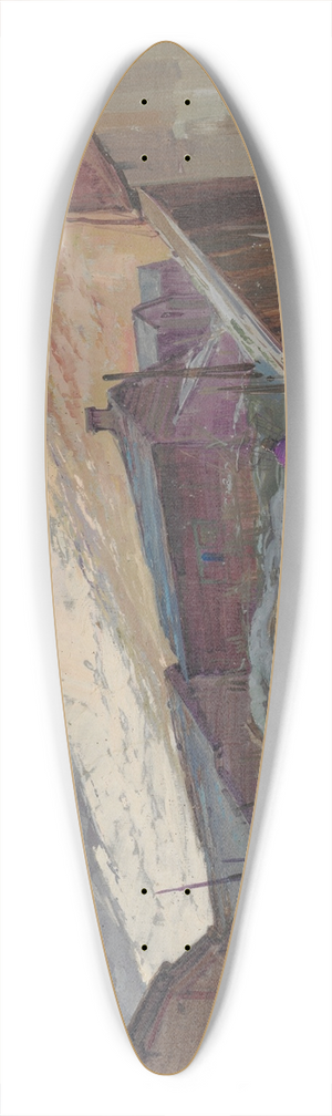 Cesare Gheduzzi - Baite Ai Piedi Del Monte Rosa 39.3 inch art pintail longboard deck