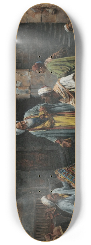 Alphons Leopold Mielich - The carpet merchant 8.25 inch art skate deck