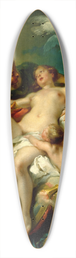 Charles-Andr van Loo - Mars and Venus 39.3 inch art pintail longboard deck
