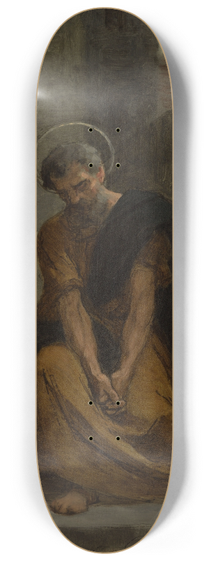 Jean Andr Rixens - The repentance of Saint Peter 8.25 inch art skate deck Jean Andr Rixens - The repentance of Saint Peter 8.25 inch art skate deck