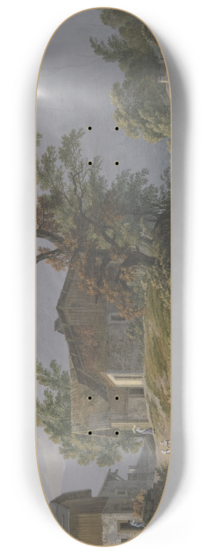 Jean-Antoine Linck - Vue de Vi en Salas et du Mle 8.25 inch art skate deck