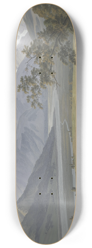Jean-Antoine Linck - Vue du Mont-Blanc prise prs de Salanche 8.25 inch art skate deck