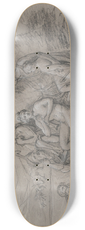 Jean Antoine Verschaeren - Arcadian Scene with Apollo 8.25 inch art skate deck Jean Antoine Verschaeren - Arcadian Scene with Apollo 8.25 inch art skate deck
