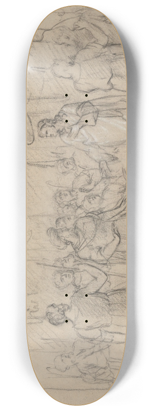 Jean Antoine Verschaeren - Joseph, Viceroy of Egypt, in Front of his Father and Brothers 8.25 inch art skate deck