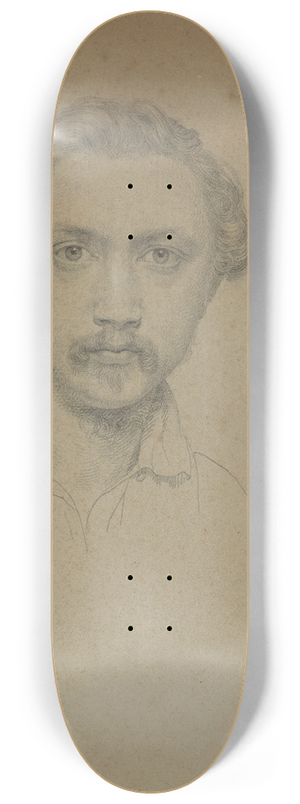 Jean Antoine Verschaeren - Portrait of a Man 8.25 inch art skate deck