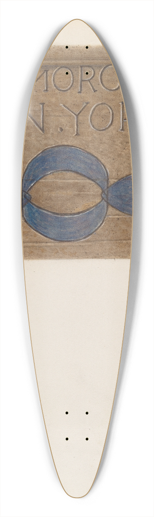 Charles Caseau - Crock 39.3 inch art pintail longboard deck