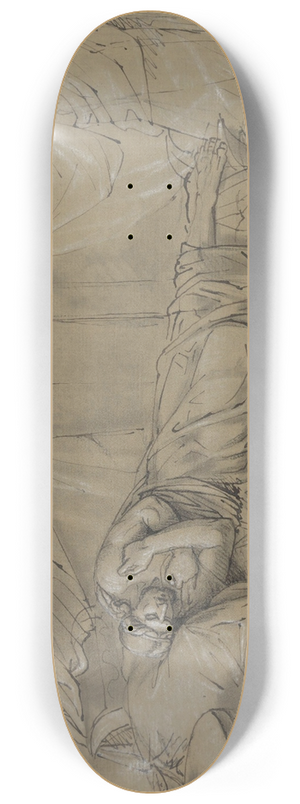 Jean Antoine Verschaeren - Sleeping Warrior 8.25 inch art skate deck Jean Antoine Verschaeren - Sleeping Warrior 8.25 inch art skate deck