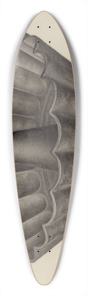 Charles Charon - Cake Mold 39.3 inch art pintail longboard deck