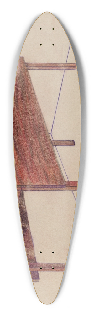 Charles Charon - Drop-leaf Table 39.3 inch art pintail longboard deck