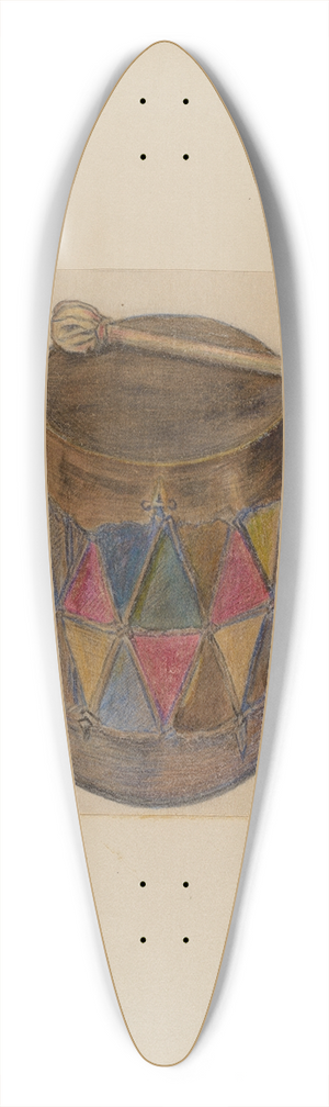 Charles Charon - Drum 39.3 inch art pintail longboard deck