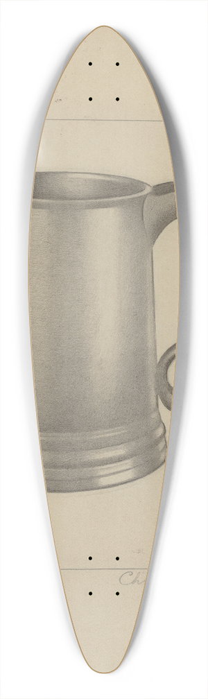 Charles Cullen - Pewter Mug 39.3 inch art pintail longboard deck