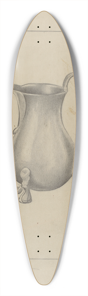 Charles Cullen - Pewter Pitcher 39.3 inch art pintail longboard deck