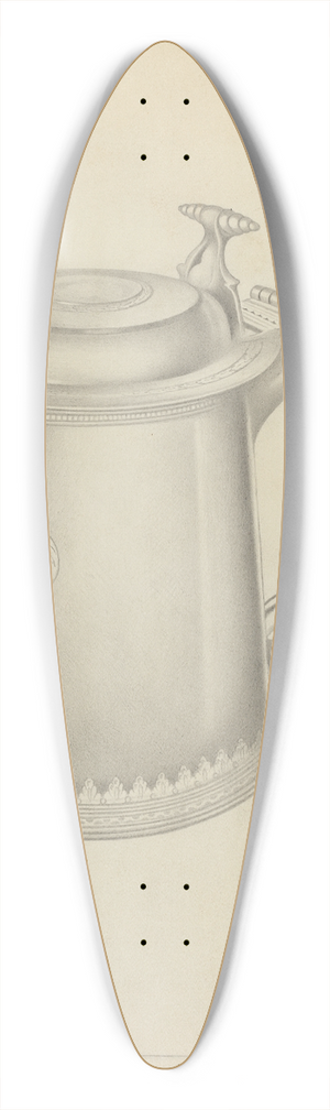 Charles Cullen - Silver Tankard 39.3 inch art pintail longboard deck