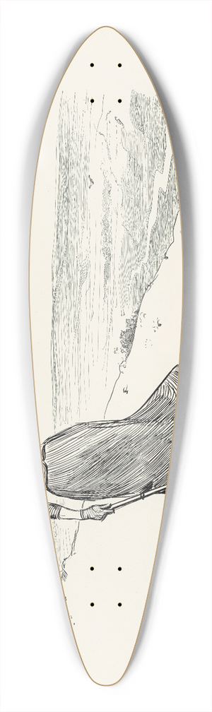 Charles Dana Gibson - Fore! 39.3 inch art pintail longboard deck