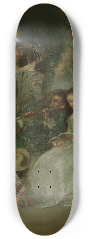 Jean-Antoine Watteau - The Perfect Accord 8.25 inch art skate deck