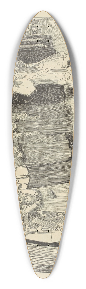 Charles Dana Gibson - Studies in expression, the author and the soubrette 39.3 inch art pintail longboard deck