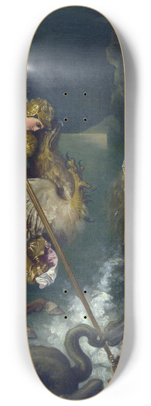 Jean Auguste Dominique Ingres - Angelica saved by Ruggiero 8.25 inch art skate deck