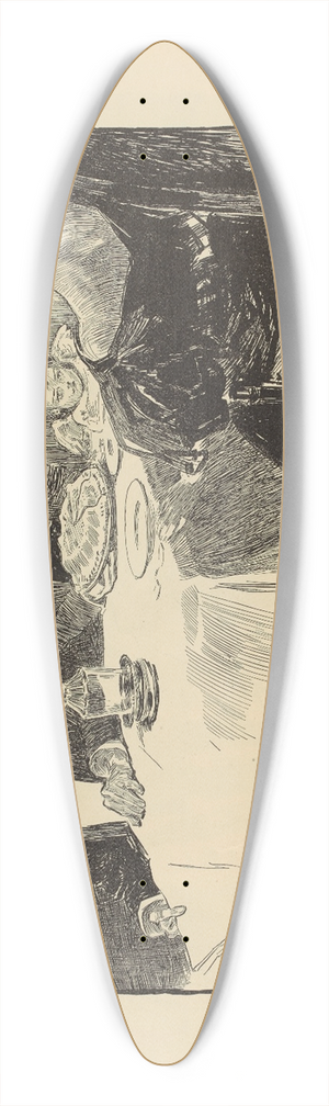 Charles Dana Gibson - What does he want 39.3 inch art pintail longboard deck