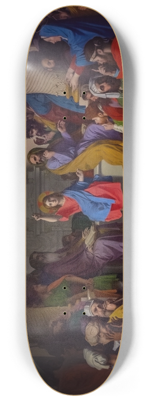 Jean Auguste Dominique Ingres - Jesus among the doctors 8.25 inch art skate deck
