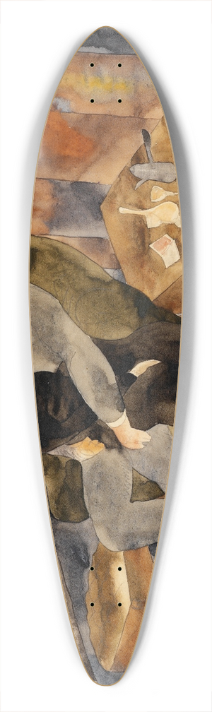 Charles Demuth - Lula and Alva Schn 39.3 inch art pintail longboard deck