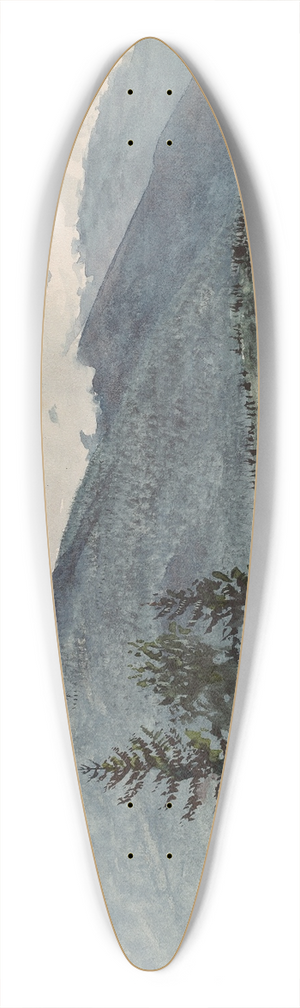 Charles de Wolf Brownell - White Mountains from Fernalds Hill 39.3 inch art pintail longboard deck