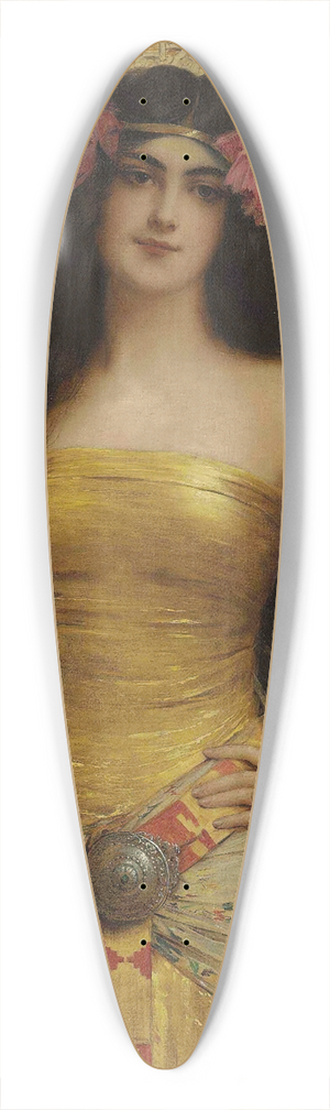 Charles Dubreuil - An Oriental Beauty 39.3 inch art pintail longboard deck