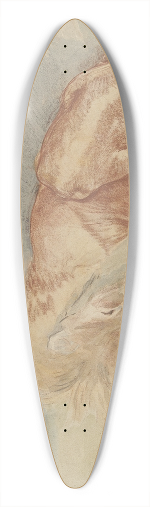 Charles Edm Saint-Marcel-Cabin - Slapende leeuw 39.3 inch art pintail longboard deck