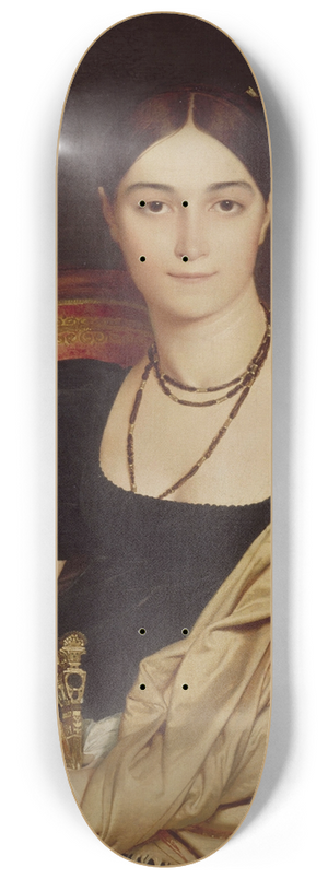 Jean Auguste Dominique Ingres - Portrait De Madame Duvaucey 8.25 inch art skate deck