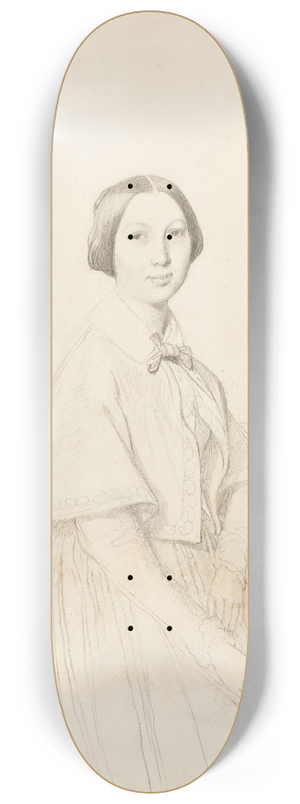 Jean Auguste Dominique Ingres - Portrait de Mme Paul Meurice 8.25 inch art skate deck