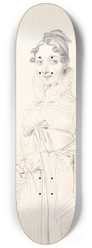 Jean Auguste Dominique Ingres - Portrait of a Lady 8.25 inch art skate deck
