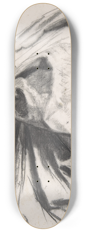 Jean Auguste Dominique Ingres - Study for the Drapery of Molire in the Apotheosis of Homer 8.25 inch art skate deck