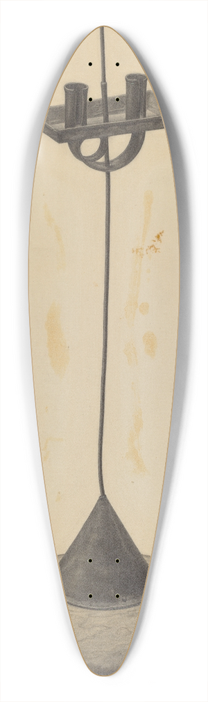 Charles Garjian - Candlestand 39.3 inch art pintail longboard deck