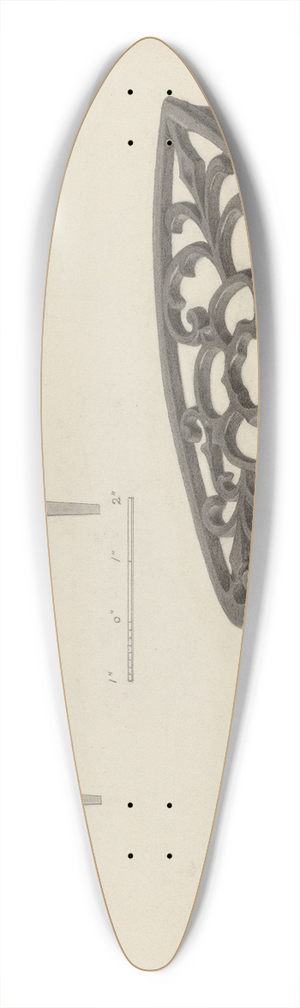 Charles Garjian - Flat Iron Holder 39.3 inch art pintail longboard deck