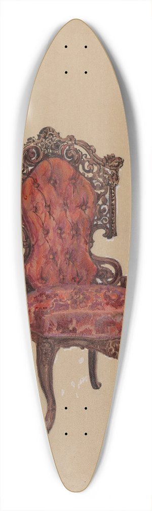 Charles Garjian - Side Chair 39.3 inch art pintail longboard deck