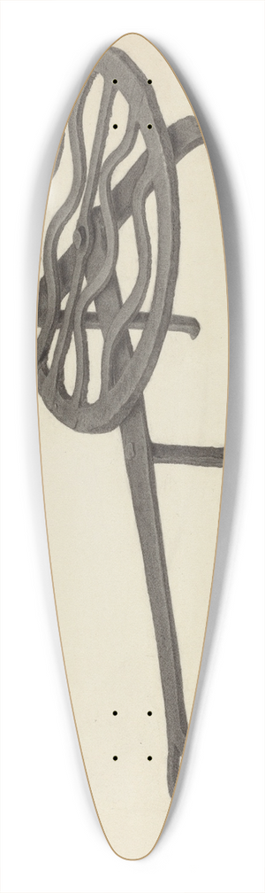 Charles Garjian - Trivet 39.3 inch art pintail longboard deck